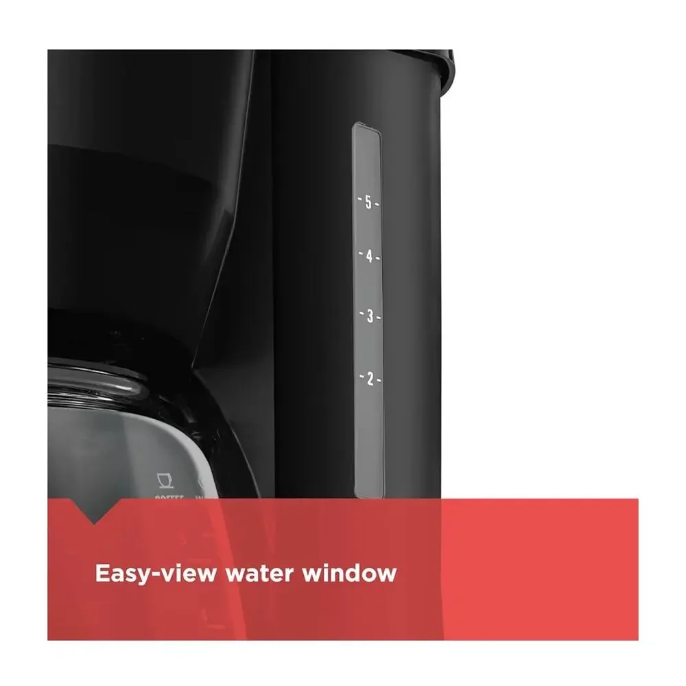 New BLACK+DECKER 5-Cup Coffeemaker, DCM600B Black